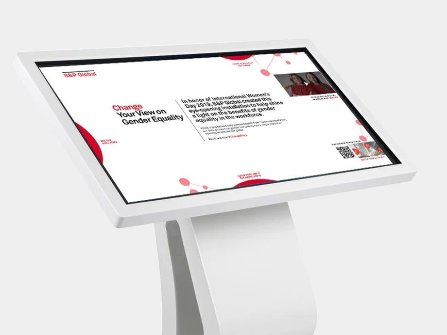 The Kiosk UI for the exhibition